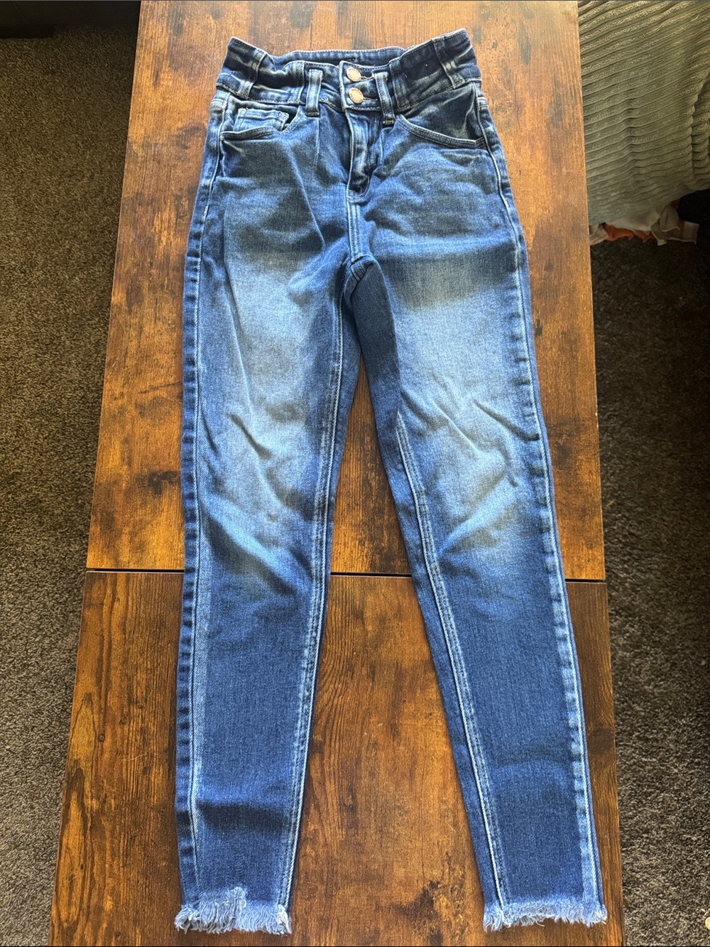 Kancan High-Rise Skinny Jeans in Medium Blue